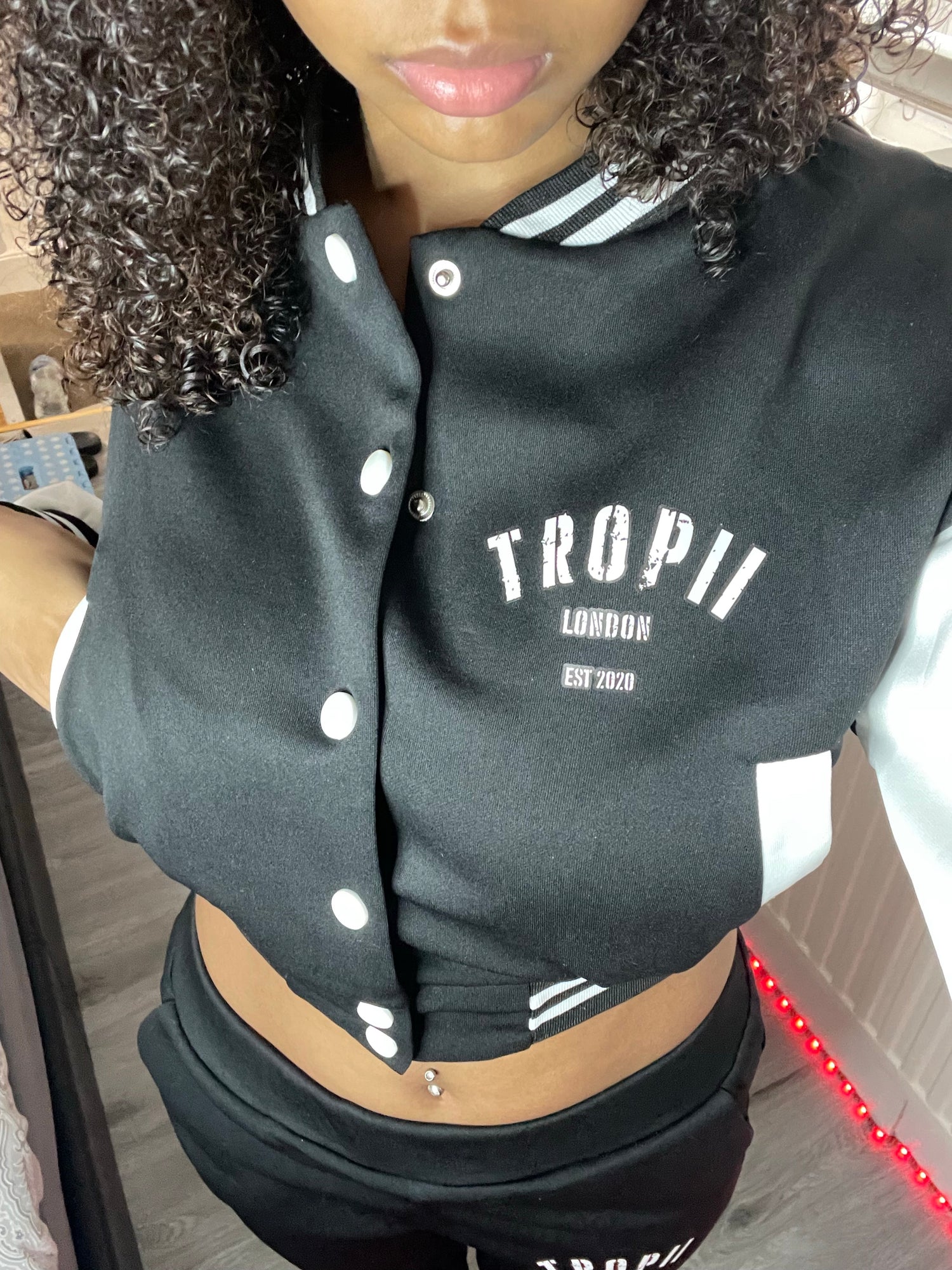 Varsity cropped jacket Tropii Loungewear 