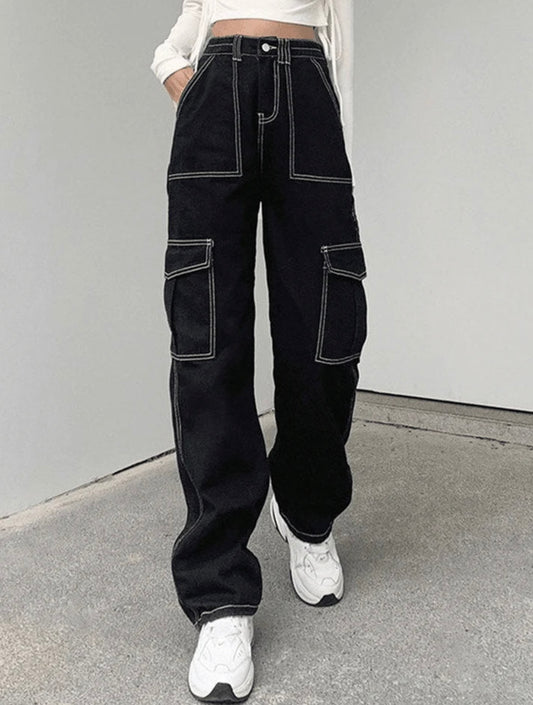 Stitch Y2K wide leg cargo trousers Tropii Loungewear 